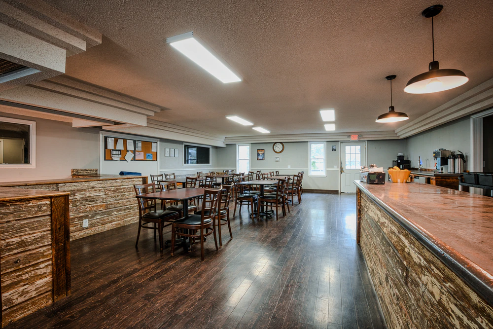 communal-dining-area-with-multiple-tables